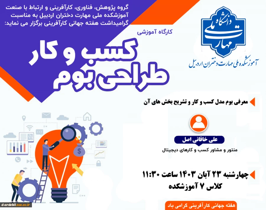 کارگاه آموزشی «طراحی بوم کسب و کار» 2